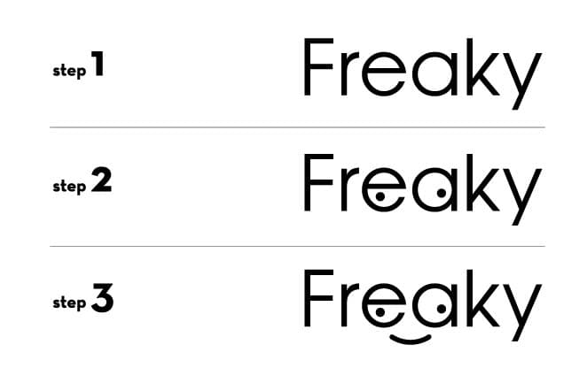 Freaky logo variations