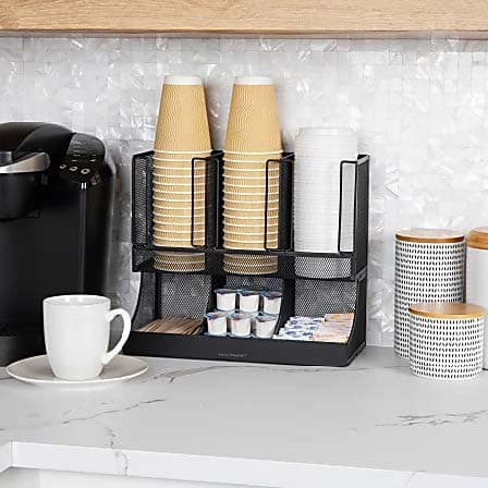 A compact office coffee station